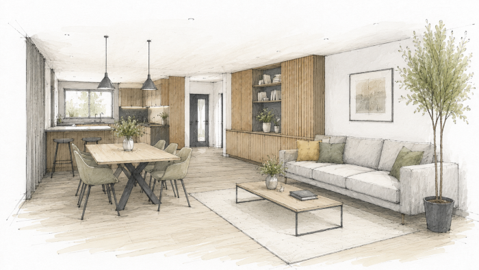 Agencement intérieur à Angers : repensez votre habitat avec Novéo Travaux
