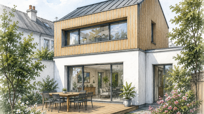 Surélévation de maison à Nantes